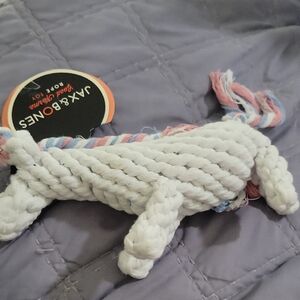 Jax & Bones White Unicorn Dog Toy